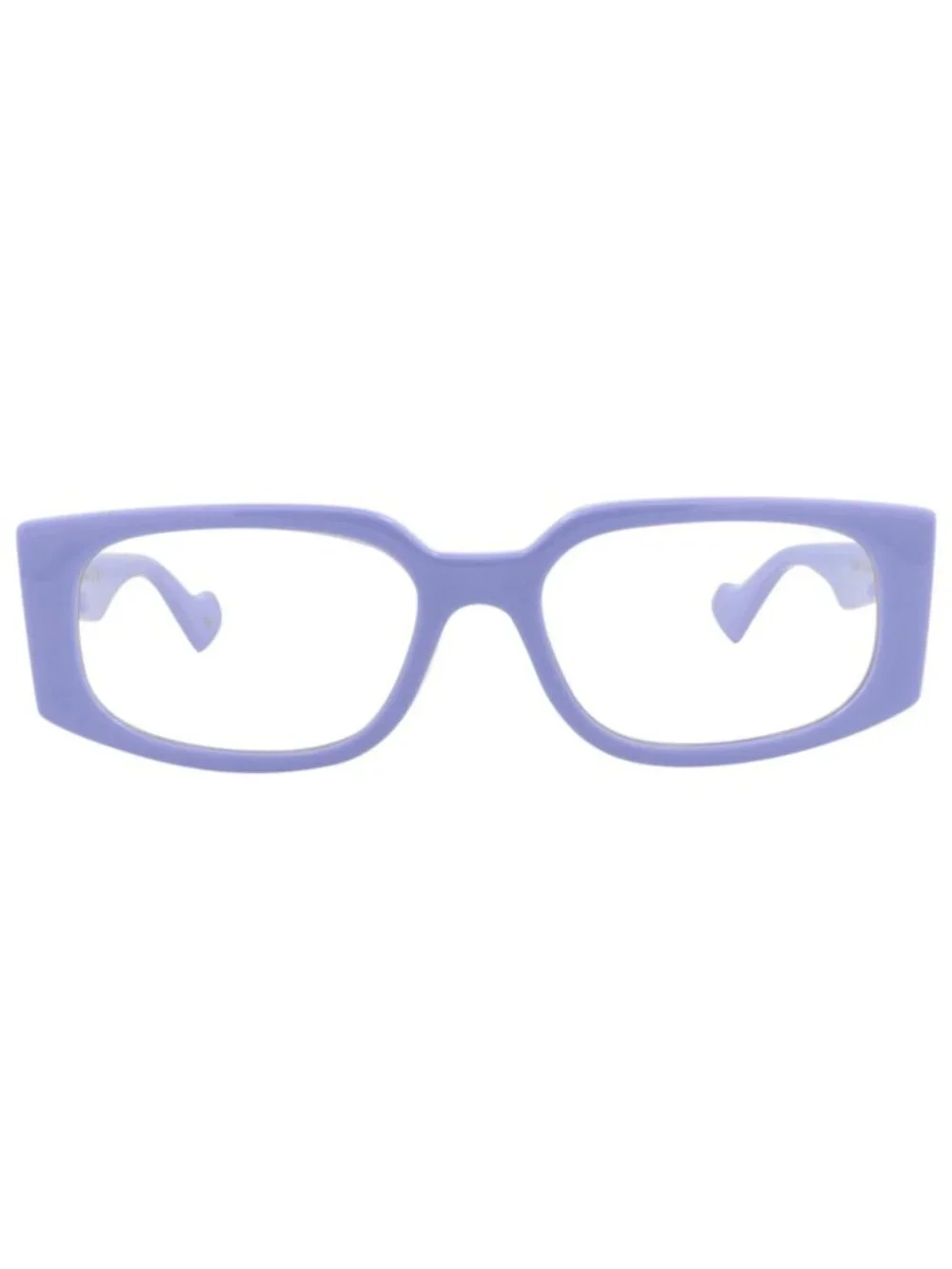 New Gucci Women's Sunglasses Square Rectangle Injection Frame Violet Violet